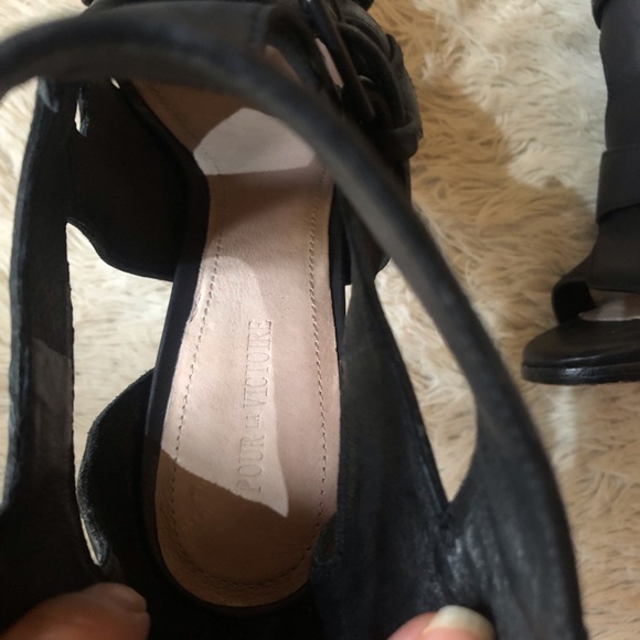 Black gladiator heels - Picture 6 of 7